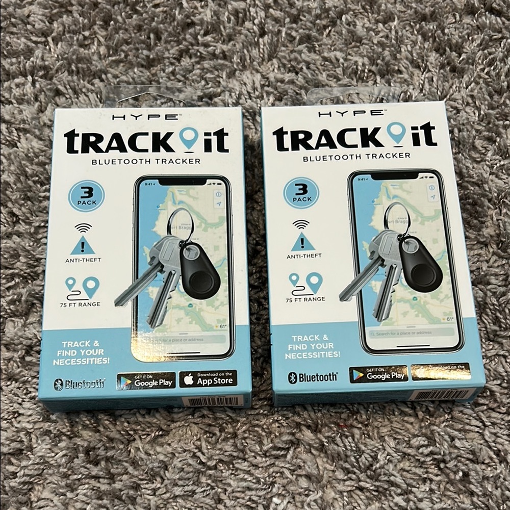 🆕 hype track it 2 -‎ 3 pack tracker find your accessories Bluetooth anti theft